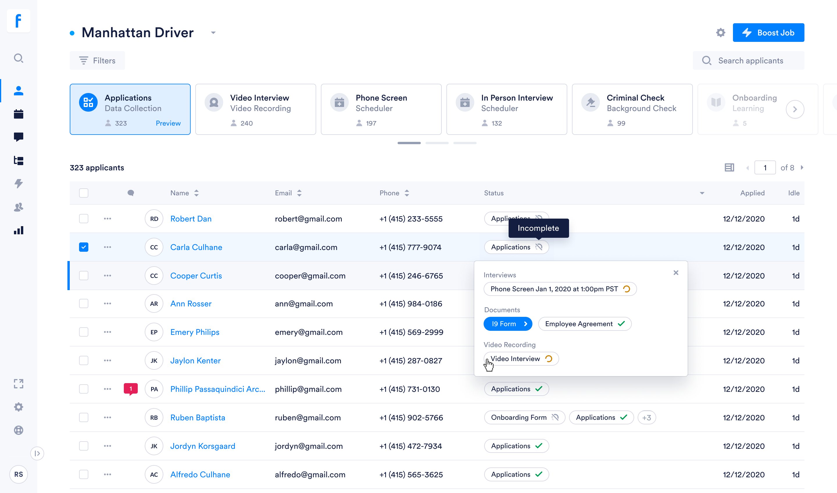 Fountain dashboard